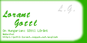 lorant gottl business card